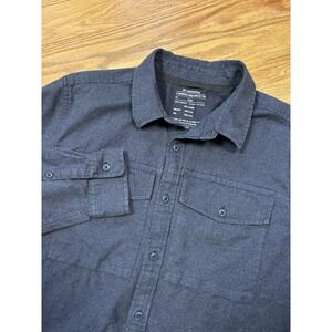 REI Co-op Northerwoods Flannel Shirt Mens Sz‎ Large Blue Long Sleeve